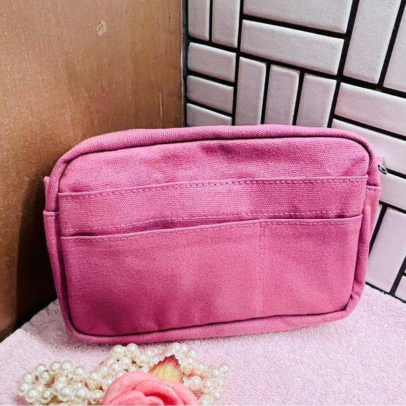 DELFONICS inner Carrying Bag Size S Cotton bag-in-bag Case 10 pockets Japan - Picture 6 of 9